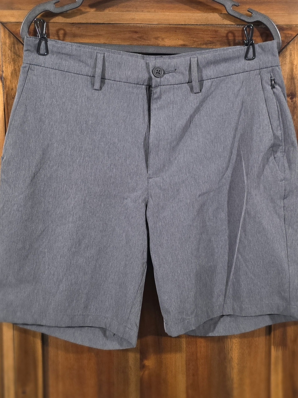 Old Navy Men's Gray Stretch Flat-Front Shorts